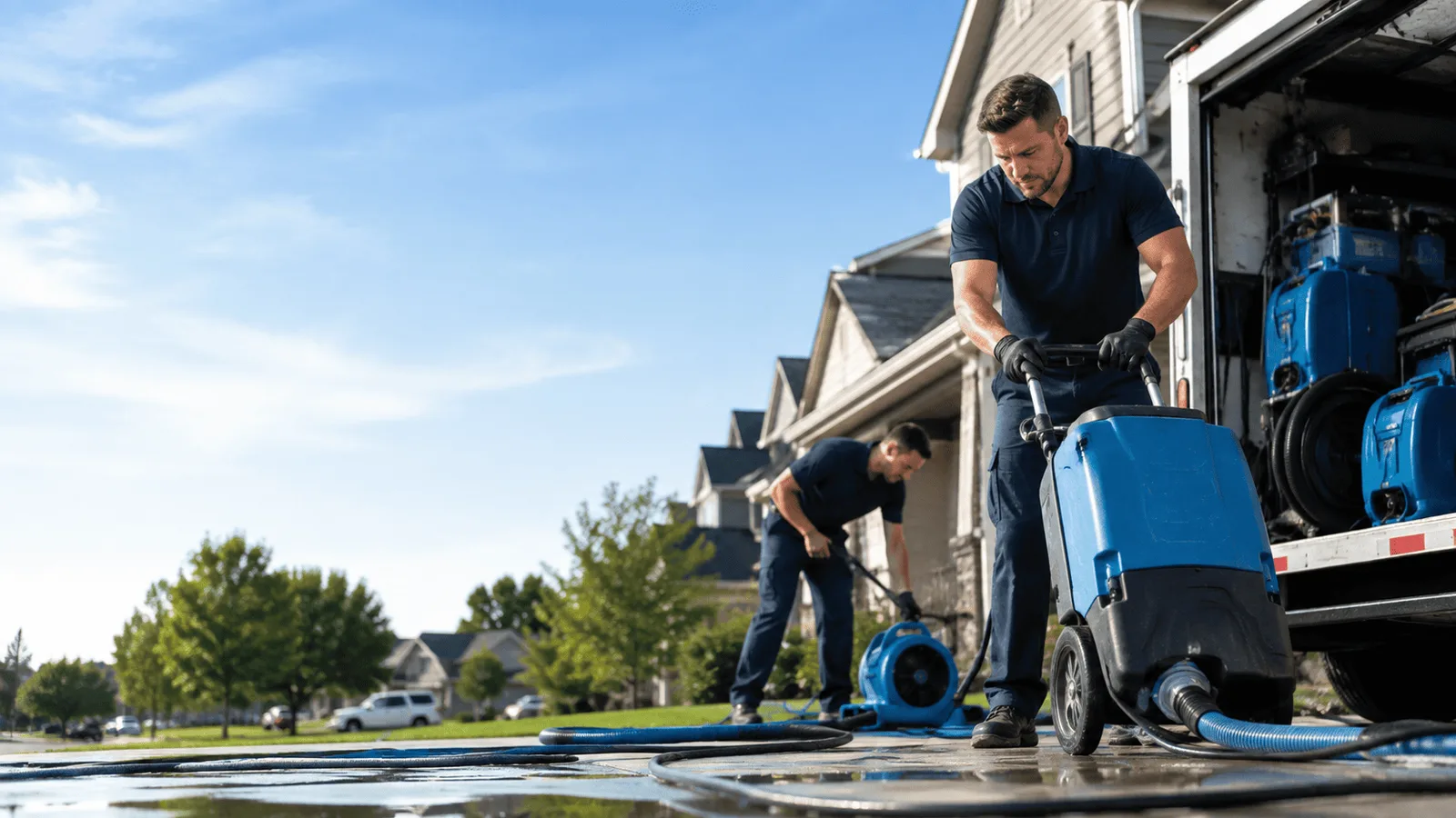 Dehumidification being performed in Galesburg, IL